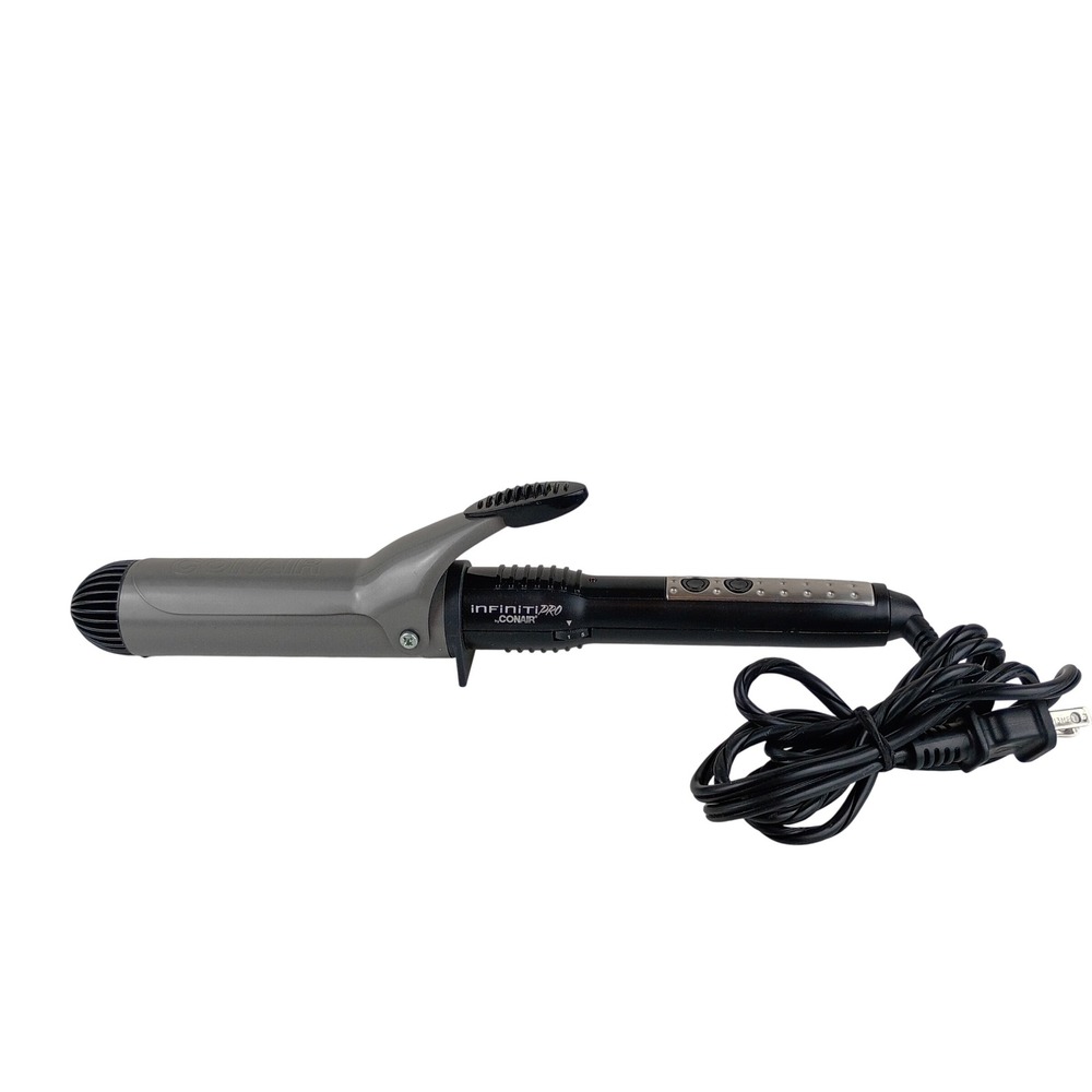 InfinitiPro by Conair 1.5 Inch Tourmaline Ceramic Curling Iron Black Grey CD109